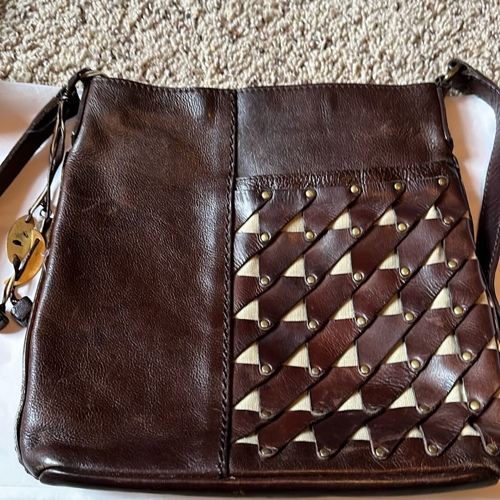 Radley brown leather crossbody bag